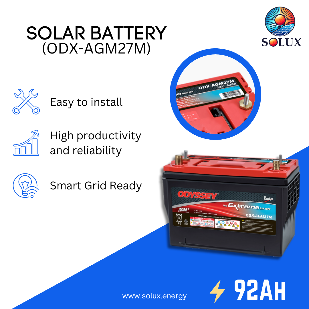 This is an image of Odyssey Battery ODX-AGM27M 12VDC 92Ah Extreme Series AGM Batteries